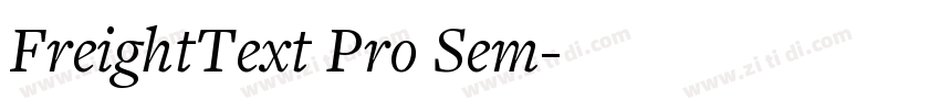 FreightText Pro Sem字体转换